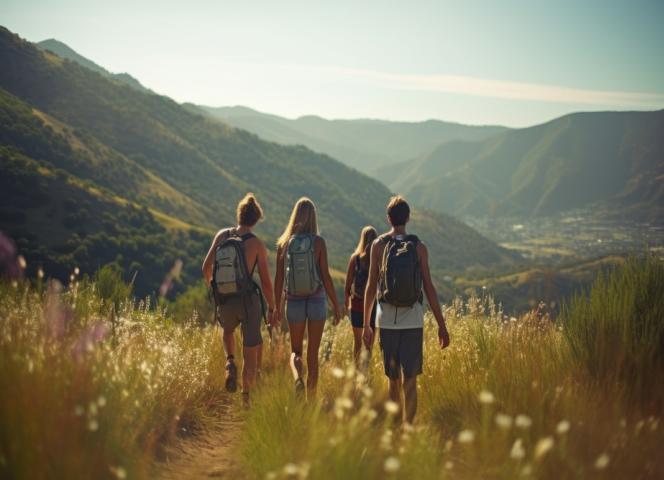 Groupe à la campagne